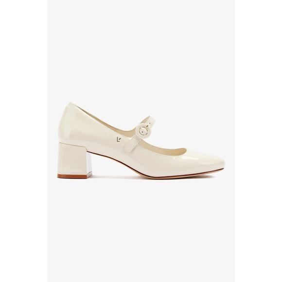 Larroude Blair Block Pump In Patent Heels - 6.5 - Picture 1 of 6